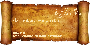 Énekes Veronika névjegykártya