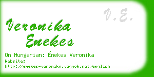 veronika enekes business card